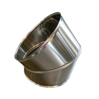 CURVA Acciaio Inox Aisi 304 opaco Spessore 05 mm 45 Gradi